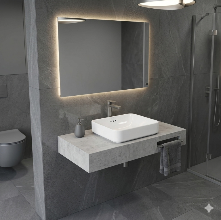 Semi-Recessed
