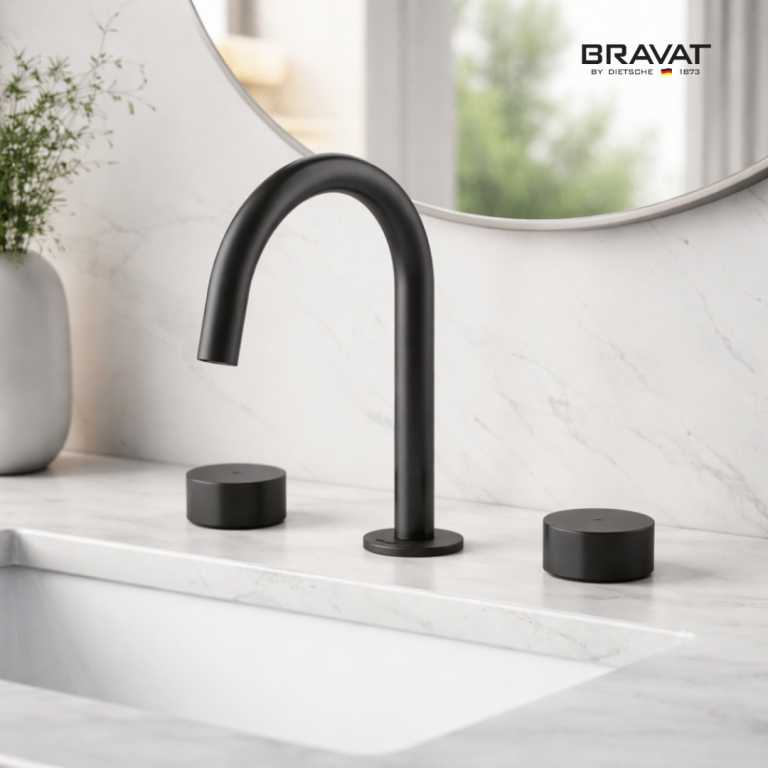 Two Handles 3-hole Basin Mixer