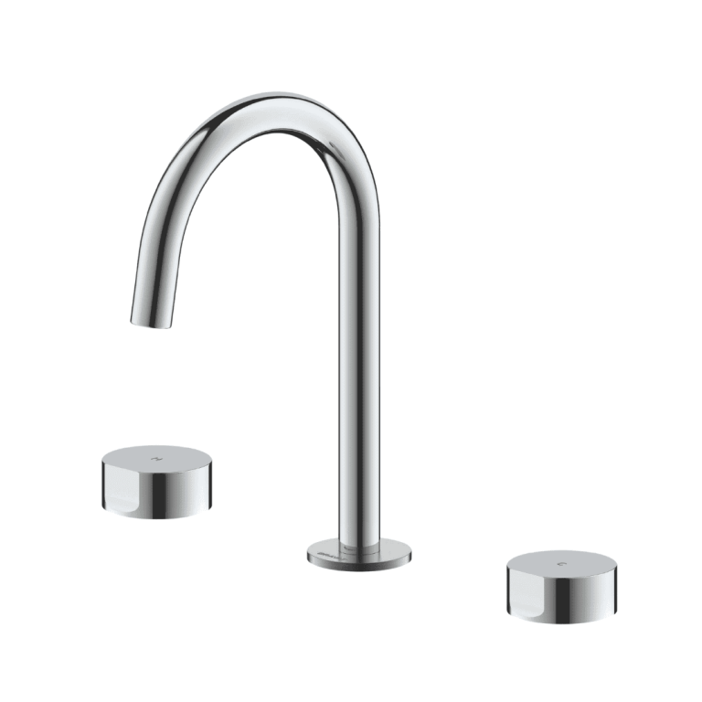 Two Handles 3-hole Basin Mixer