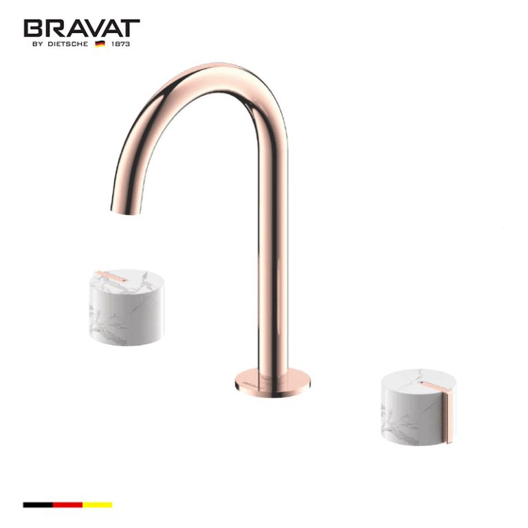 Two Handles 3-hole Basin Mixer