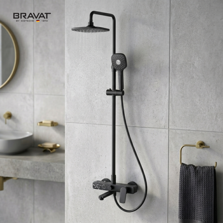 Single Handle Wall Mounted Shower Bar