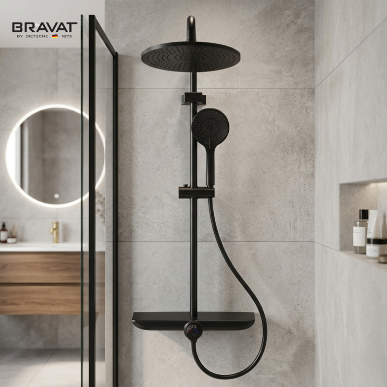 Single Handle Wall Mounted Shower Bar