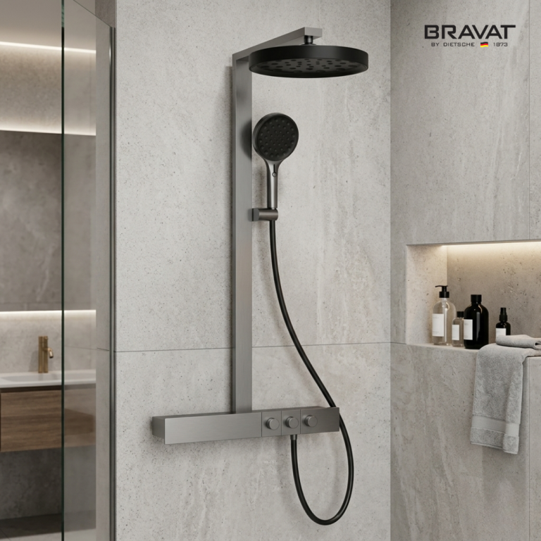 Single Handle Wall Mounted Shower Bar