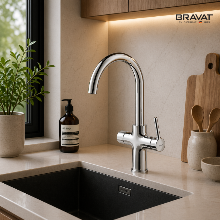 Single Handle Four-Functions Kitchen Mixer (Electronic Touch)